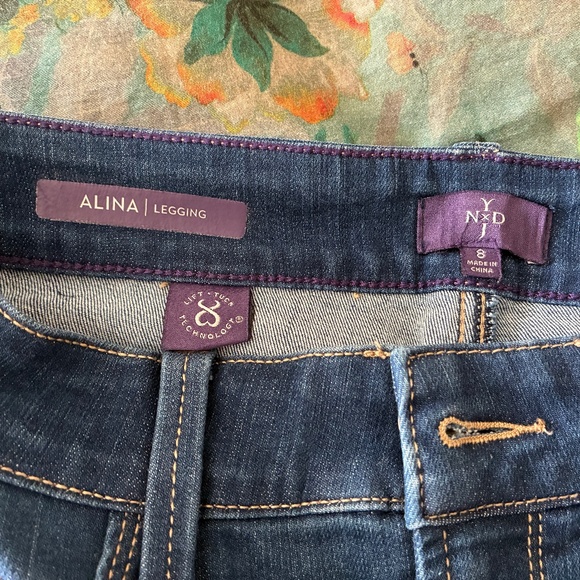 NWT NYDJ Alina Blue Jean Legging Size 8 - Picture 3 of 5